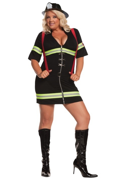 Sexy Firegirl Plus Size Costume Update Main