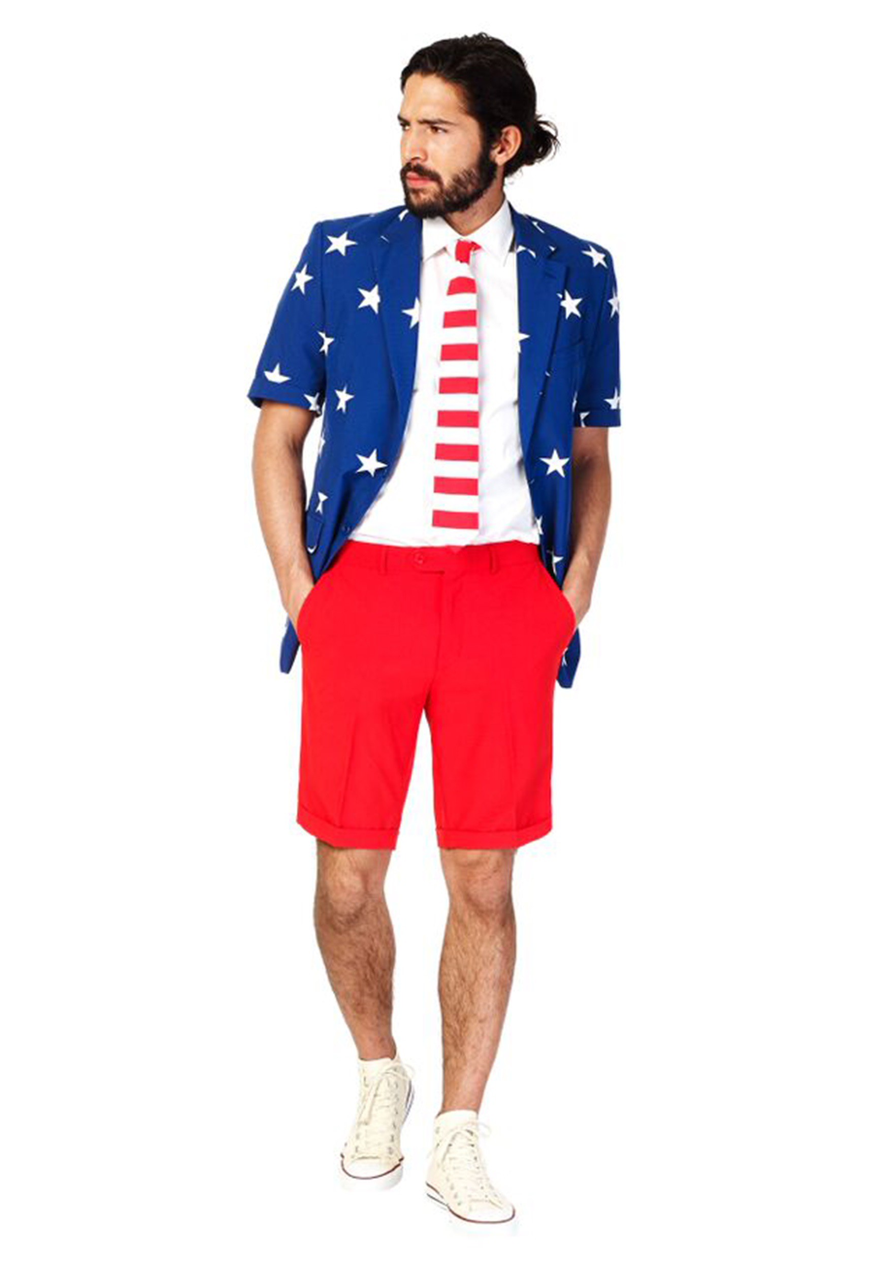 OppoSuits Stars & Stripes Summer Suit Mens Costume