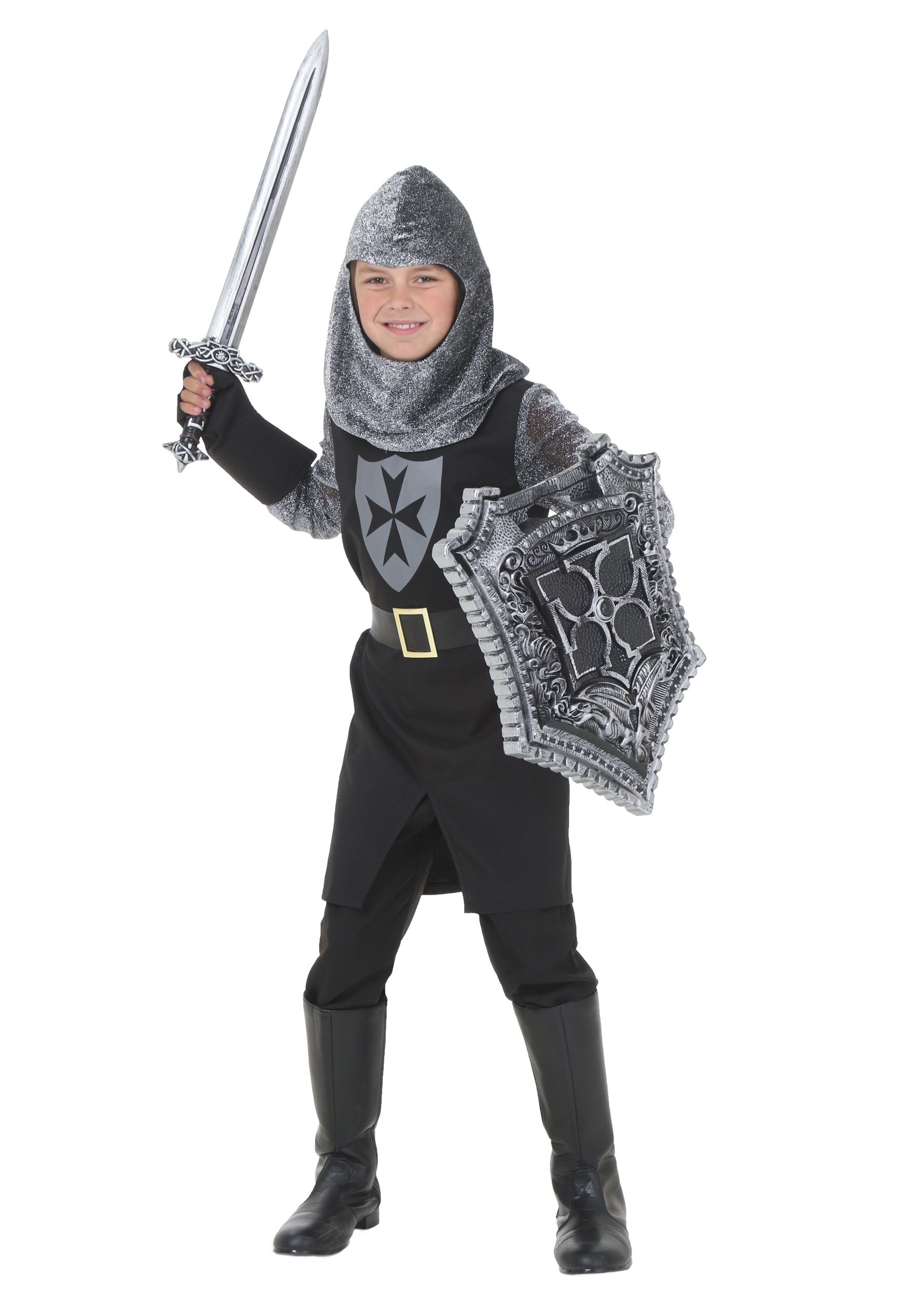 Black Knight Child Costume , Child Halloween Costume