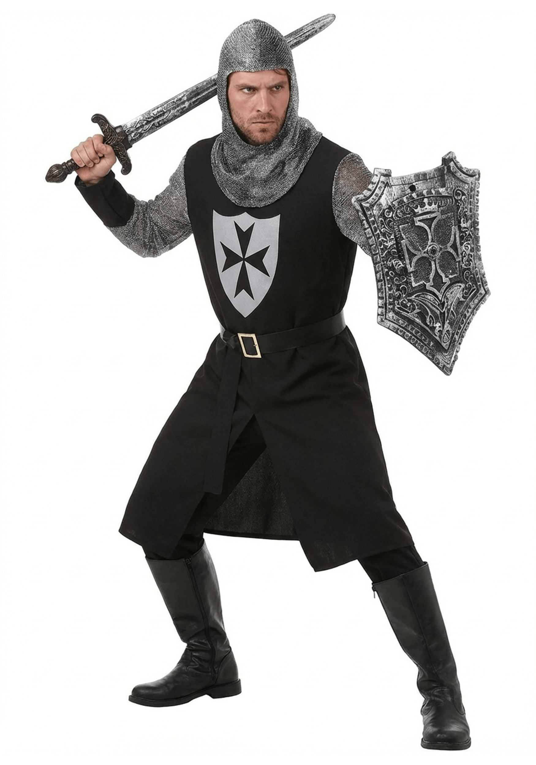 Black Knight Costume for Men