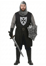 Men's Plus Size Black Knight Costume update