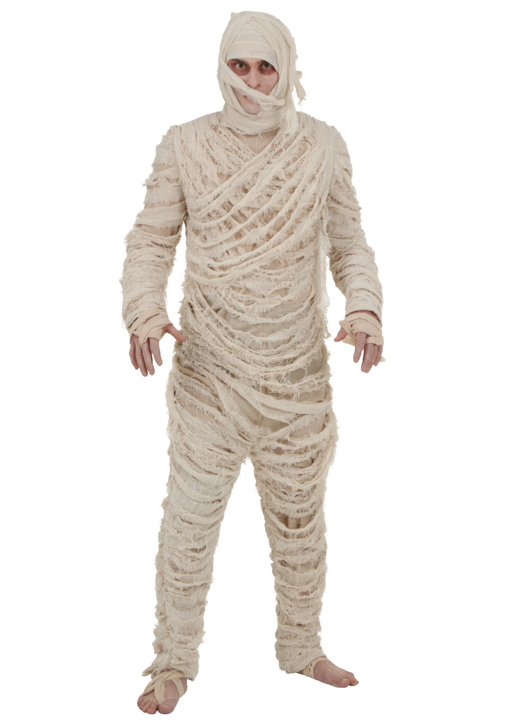 Photos - Fancy Dress FUN Costumes Men's Plus Size Mummy Costume | Exclusive Jumpsuit Beige FUN6
