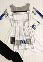 Womens Star Wars I Am R2D2 Skater Dress Costume Alt 3