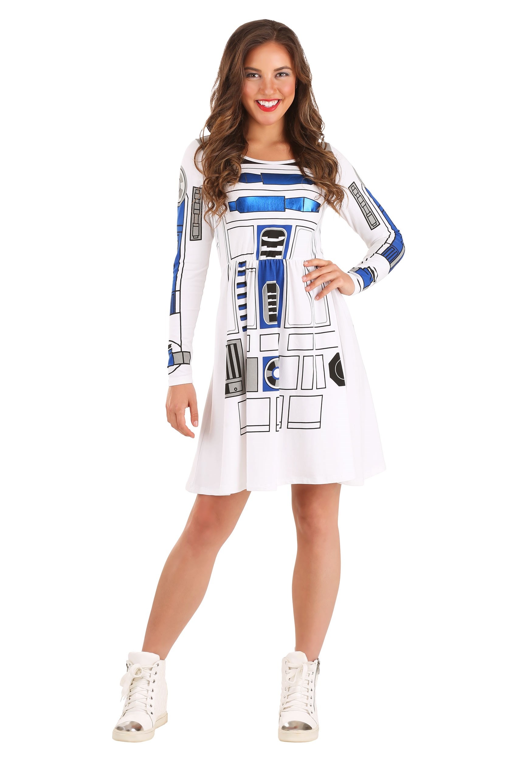 Star Wars I Am R2D2 Skater Dress Womens Costume