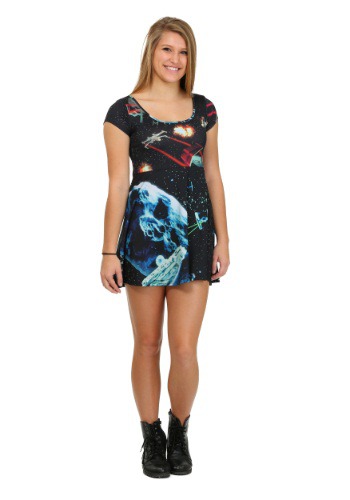 Womens Star Wars Starfighters Sublimated Skater Dress