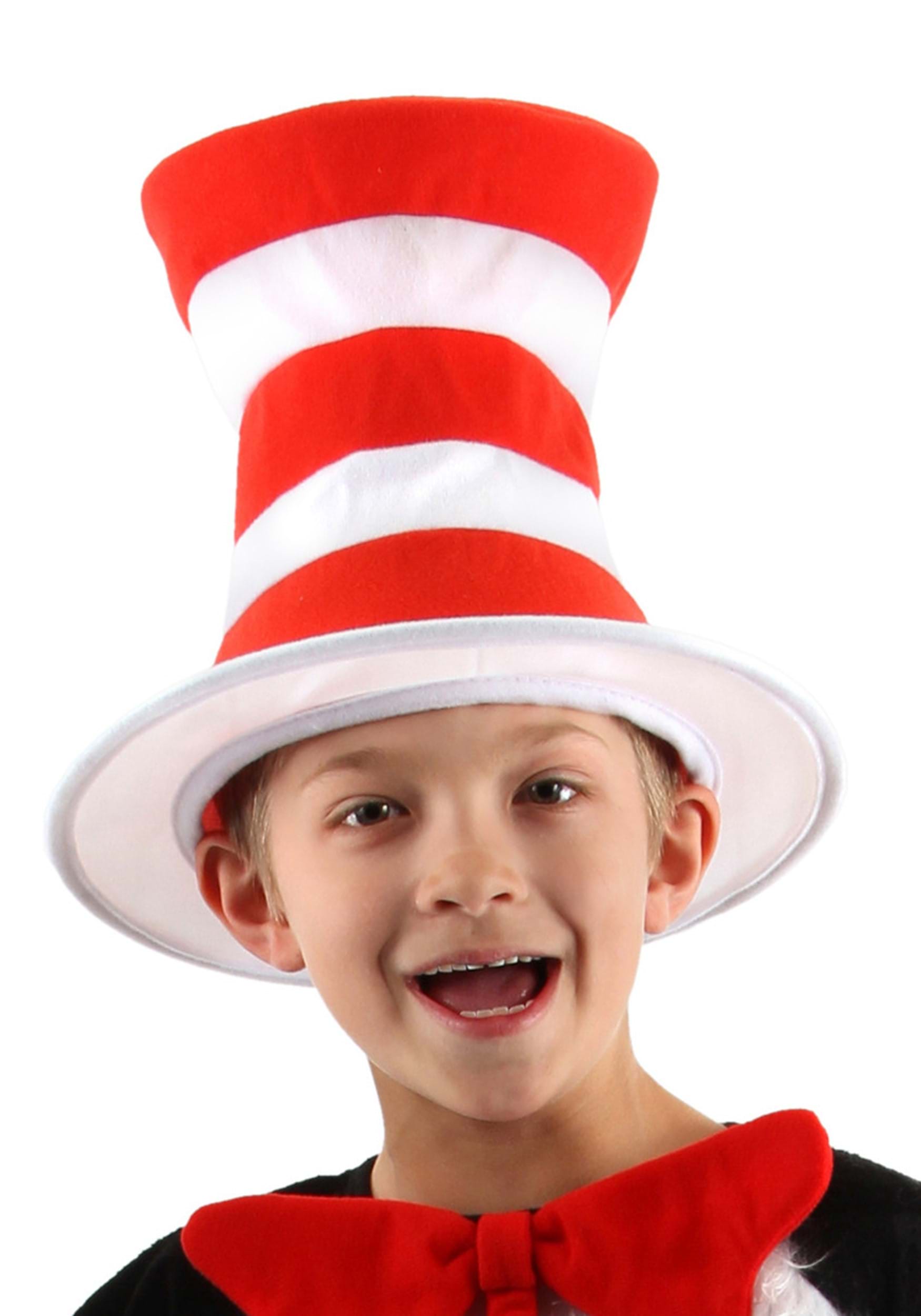 Kids Striped Cat in the Hat Costume Hat
