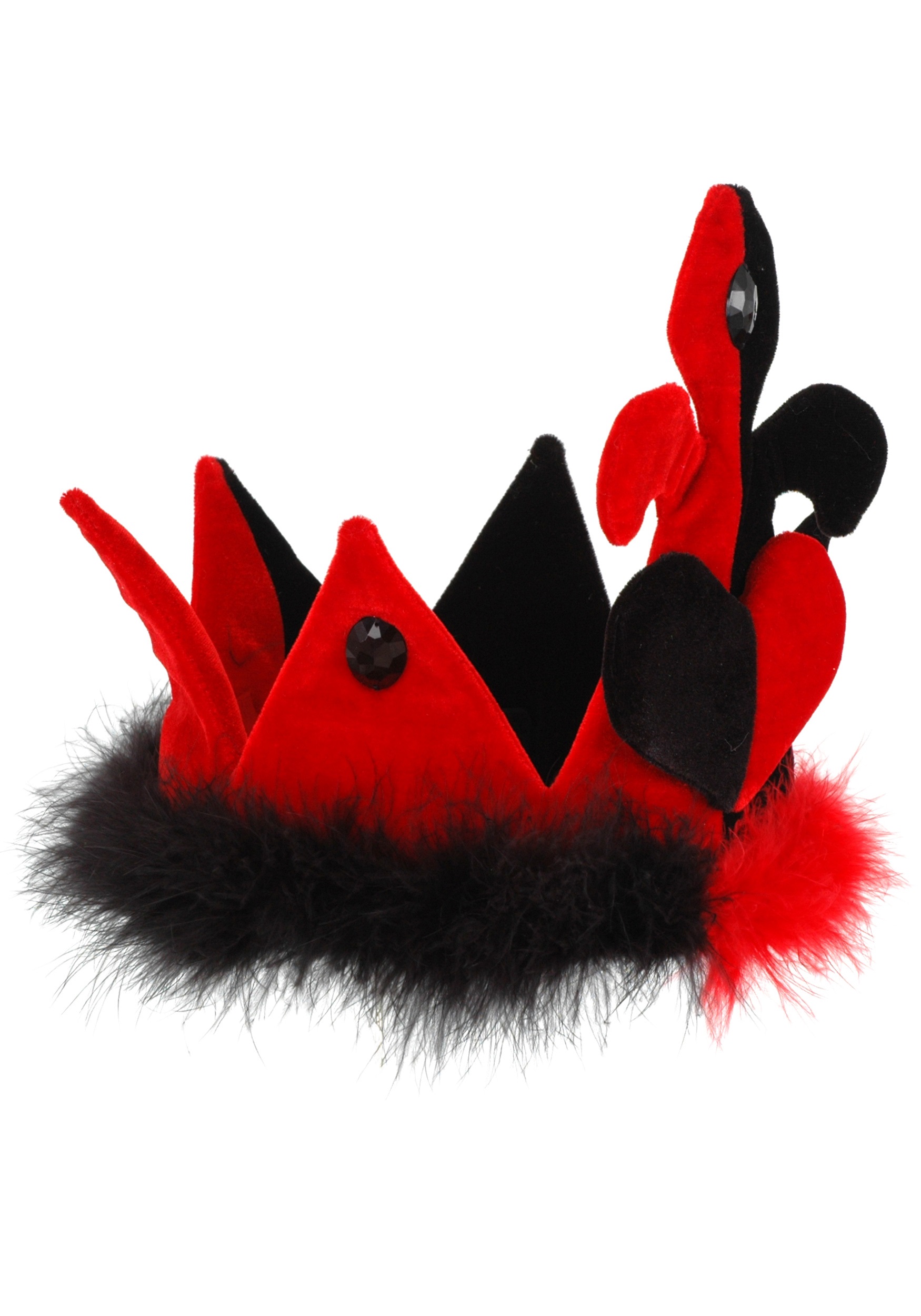 Storybook Red Queen Crown Costume Hat For Adults