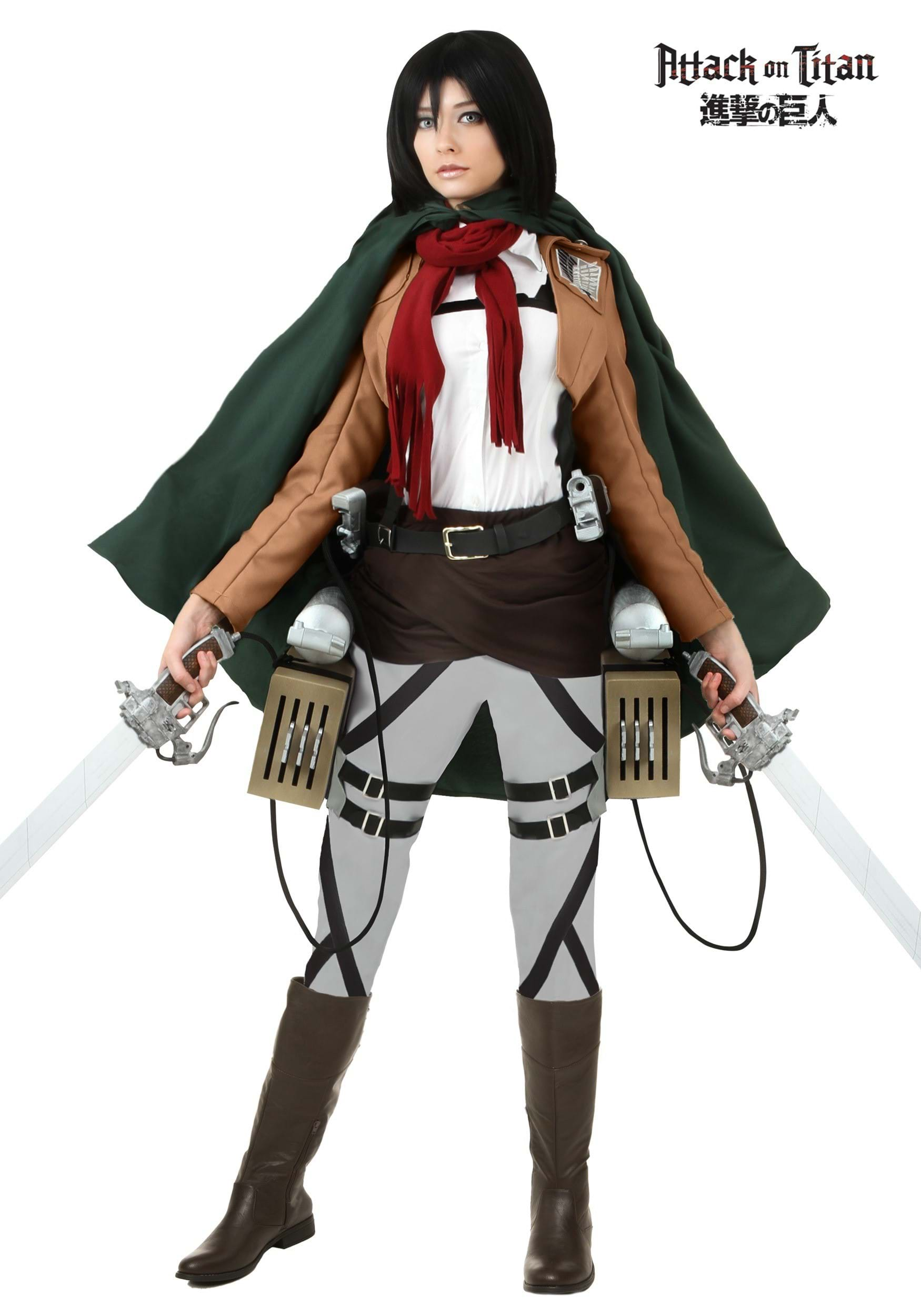 Attack on TItan Deluxe Mikasa Costume Attack on Titan Costumes