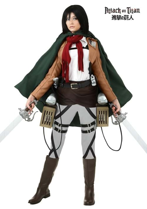 Deluxe Attack on TItan Mikasa Costume 1