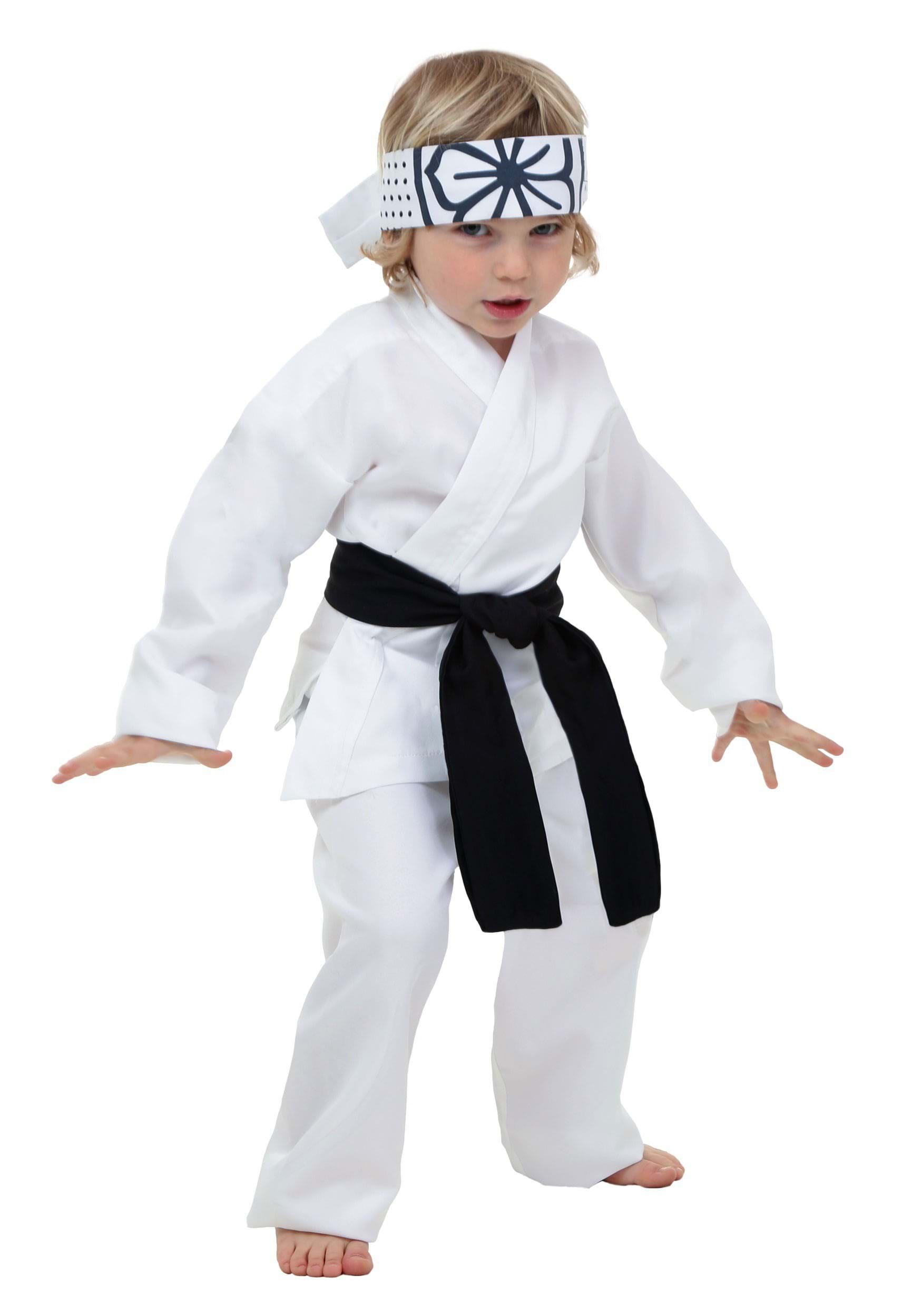 Photos - Fancy Dress Toddler FUN Costumes  Karate Kid Daniel San Costume Black/White KAR2227 