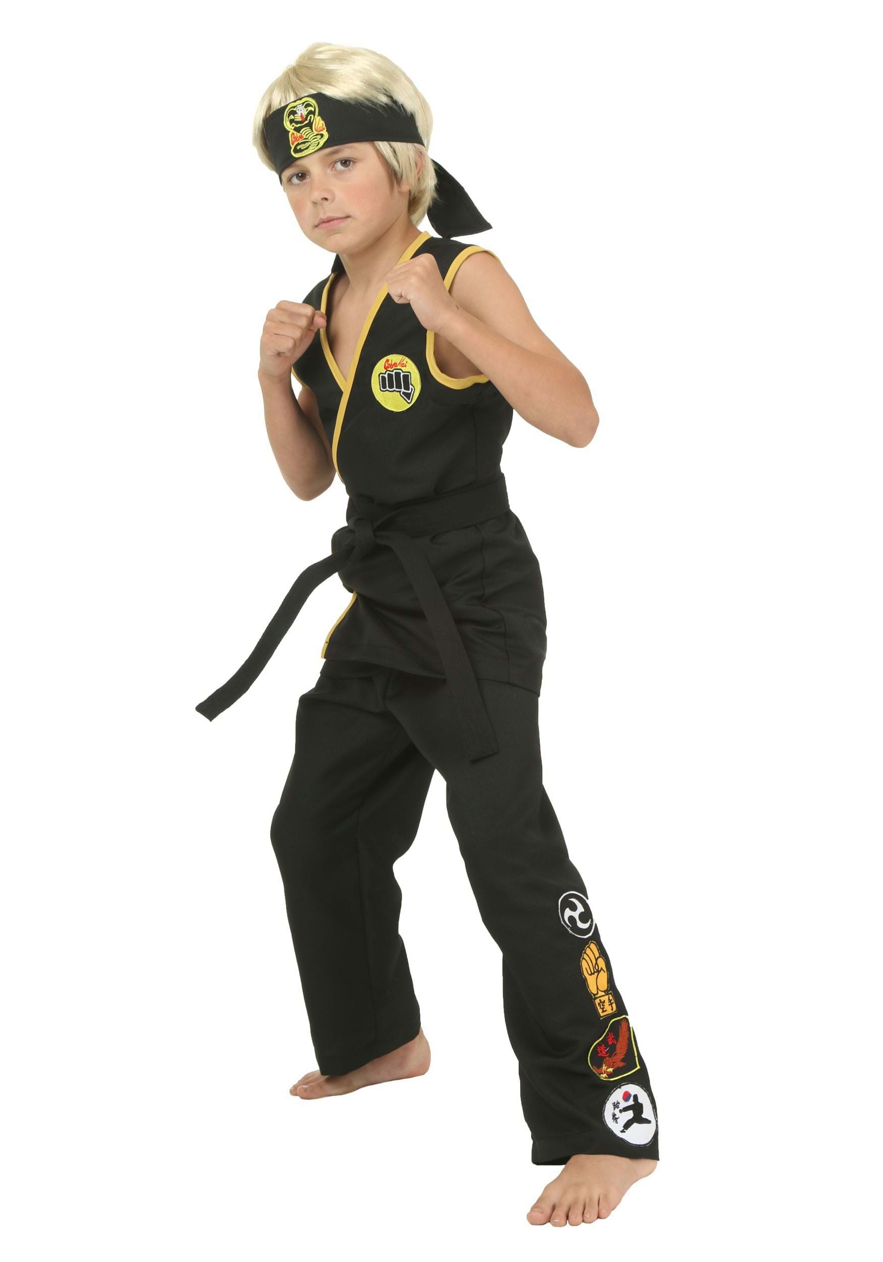 Photos - Fancy Dress Cobra FUN Costumes  Kai Costume for Kids | The Karate Kid Costumes Black KA 