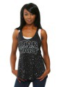 Womens Star Wars Force Awakens Star Background Racer Tank