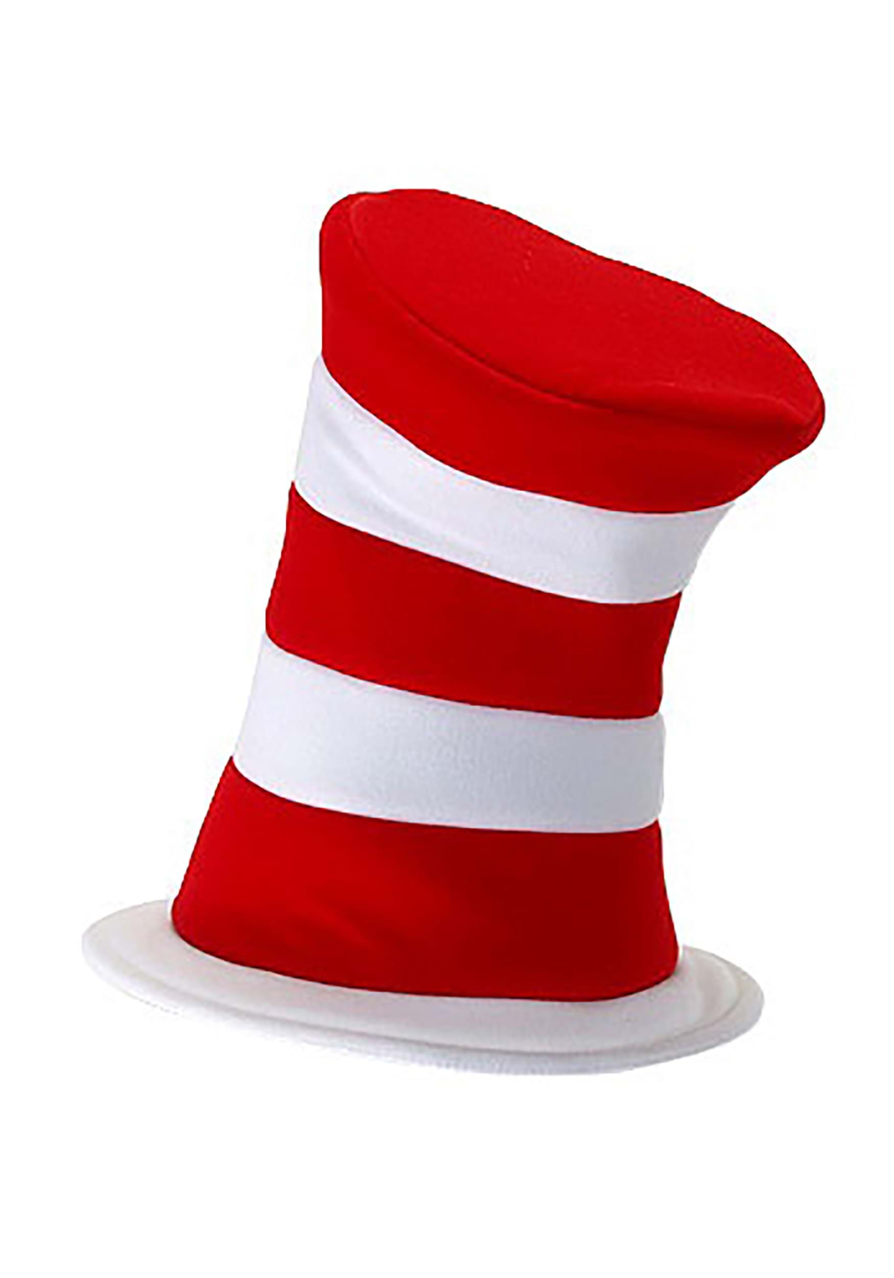 Deluxe Dr. Seuss Cat in the Hat Velboa Costume Hat for Adults