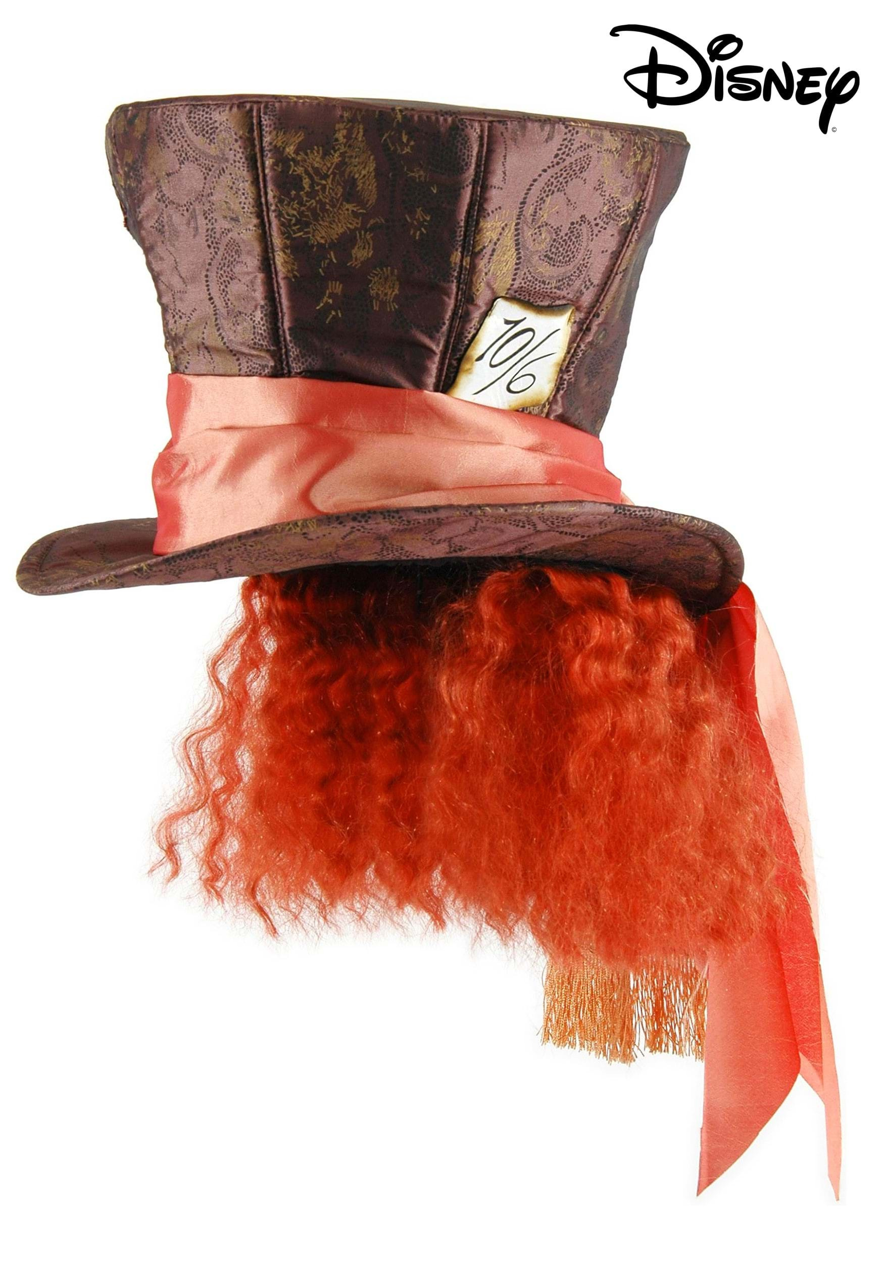 Mad Hatter Wonderland Movie Costume Hat with Hair