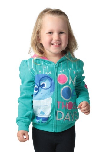 Inside Out One of Those Days Girls Toddler Hooded Sweatshirt