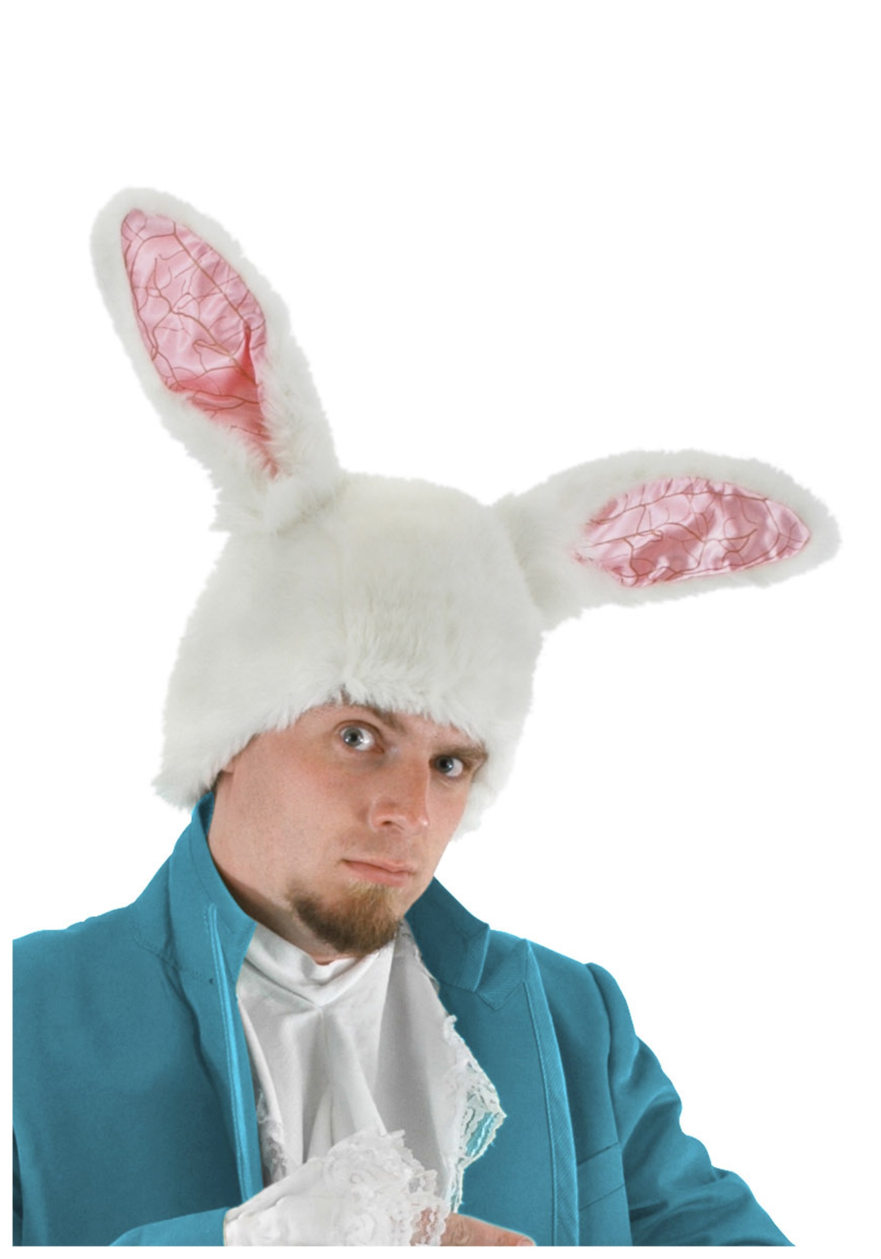 Plush Ears White Rabbit Costume Hat