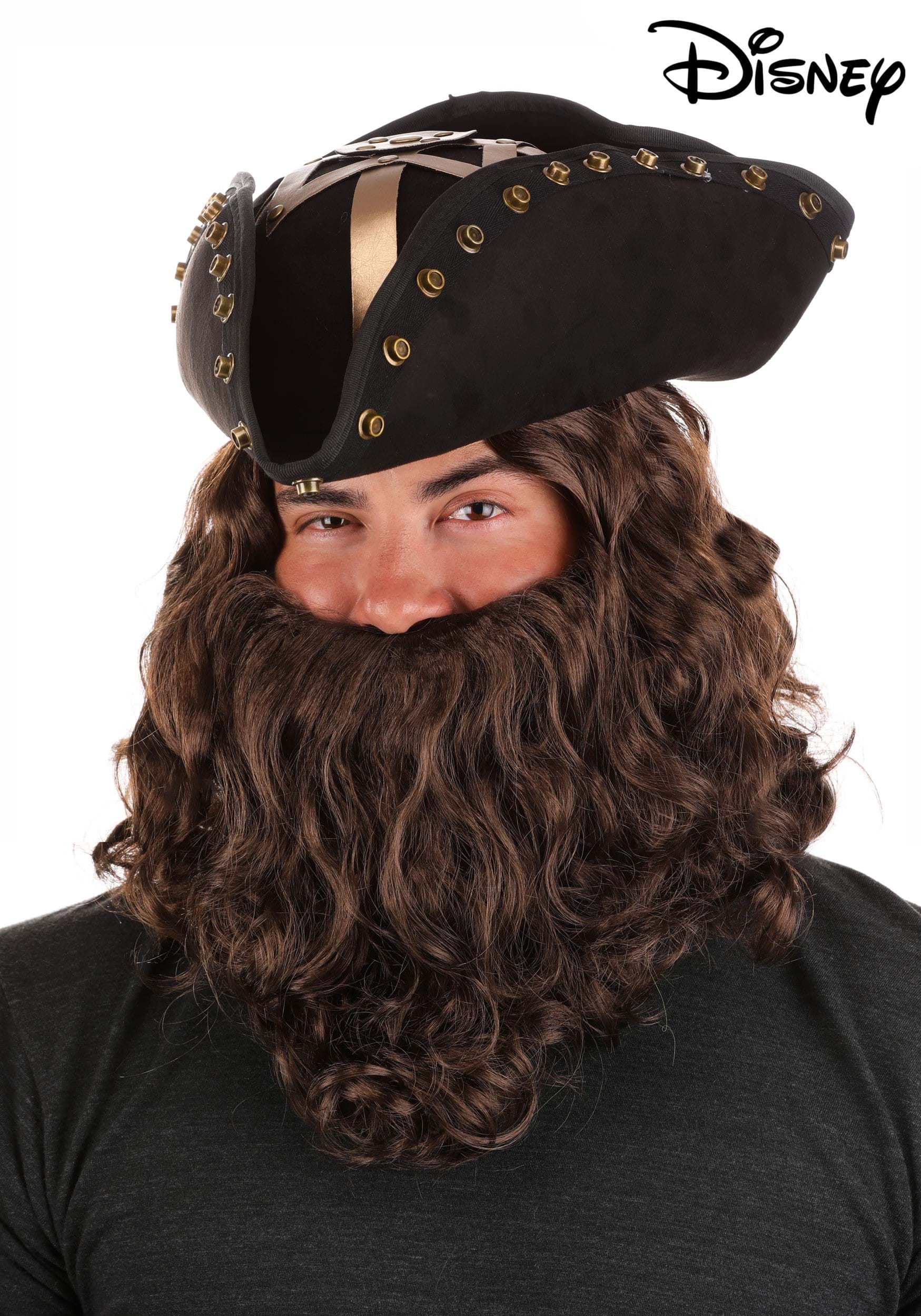 Adult　Tricorn　Pirate　Blackbeard　Hat