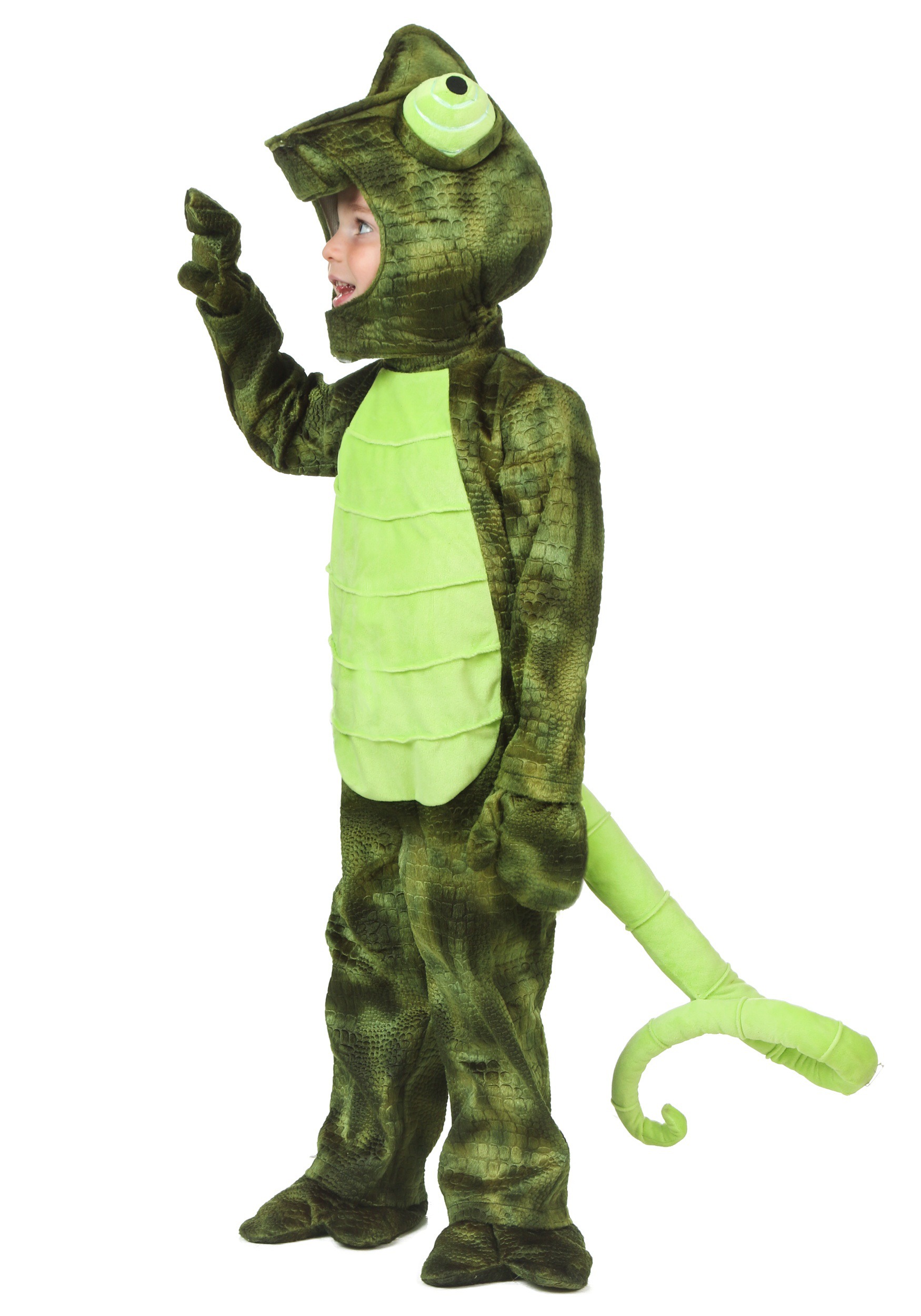 Kids Green Chameleon Costume
