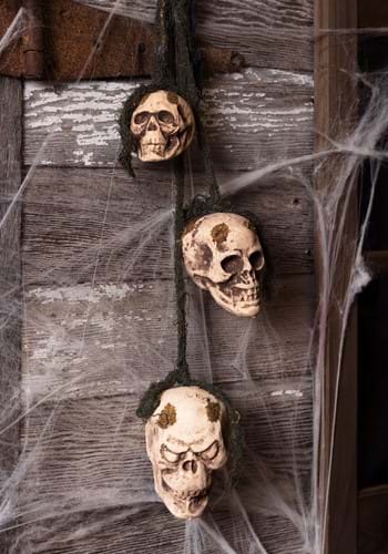 Hanging Rotten Skulls Decoration