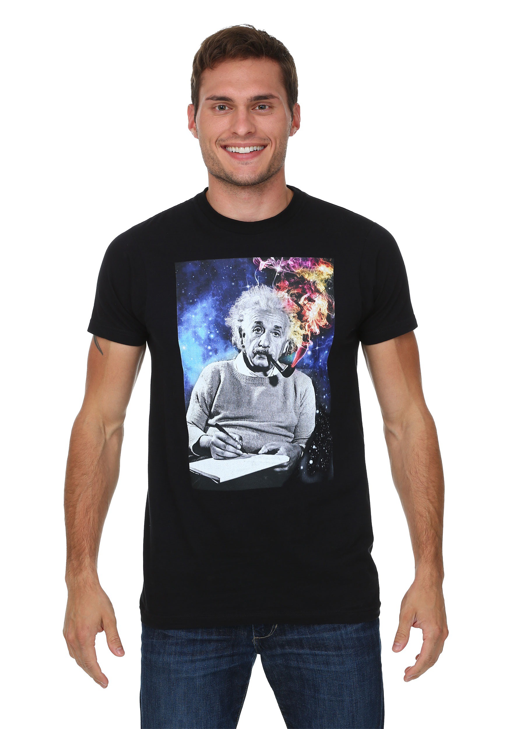 albert einstein smoking shirt