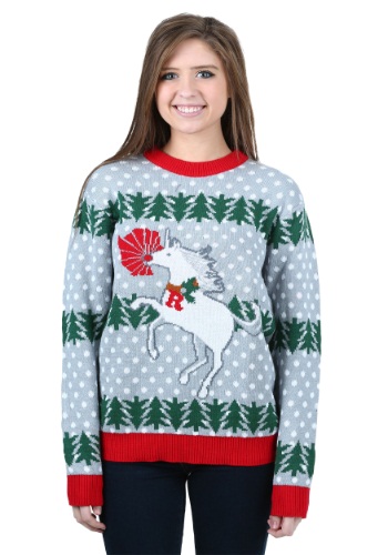 Unicorn Rudolph Ugly Christmas Sweater