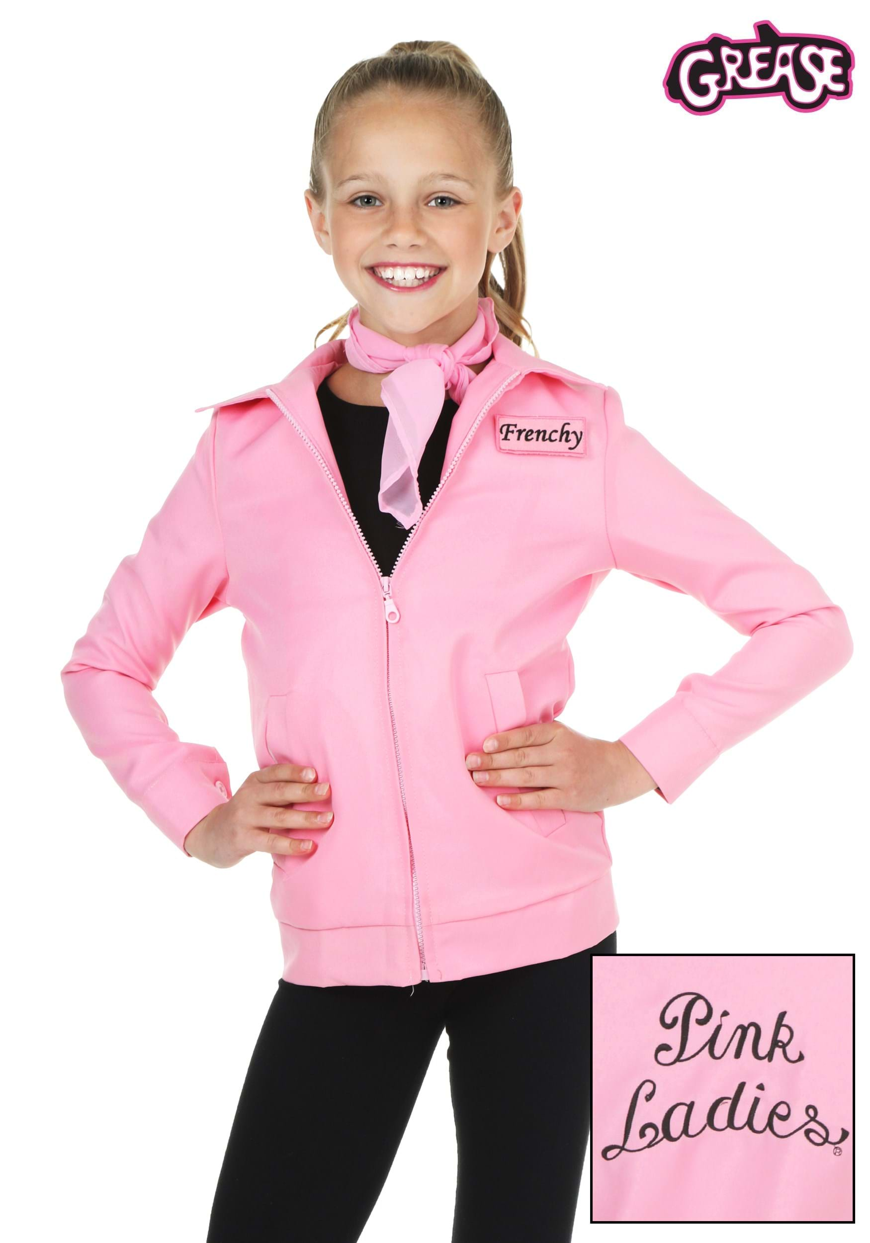 Child Authentic Pink  Ladies Jacket Costume 