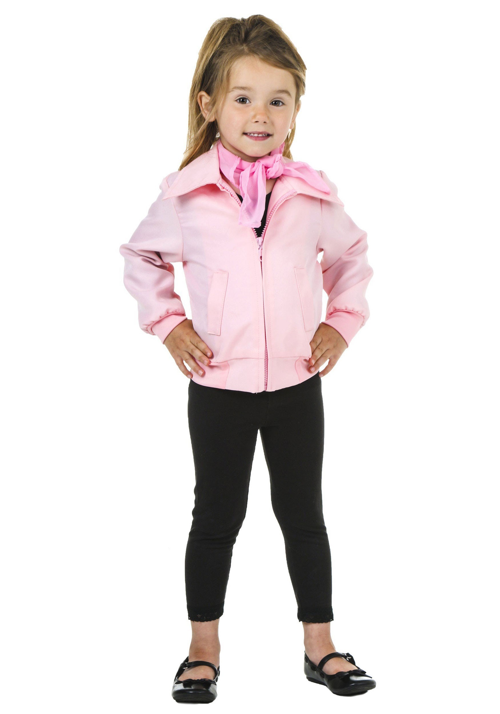 Deluxe Pink Ladies Jacket Costume for Toddlers