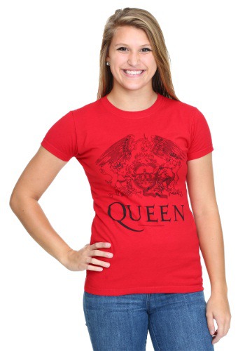 Queen Logo Red Womens T-Shirt