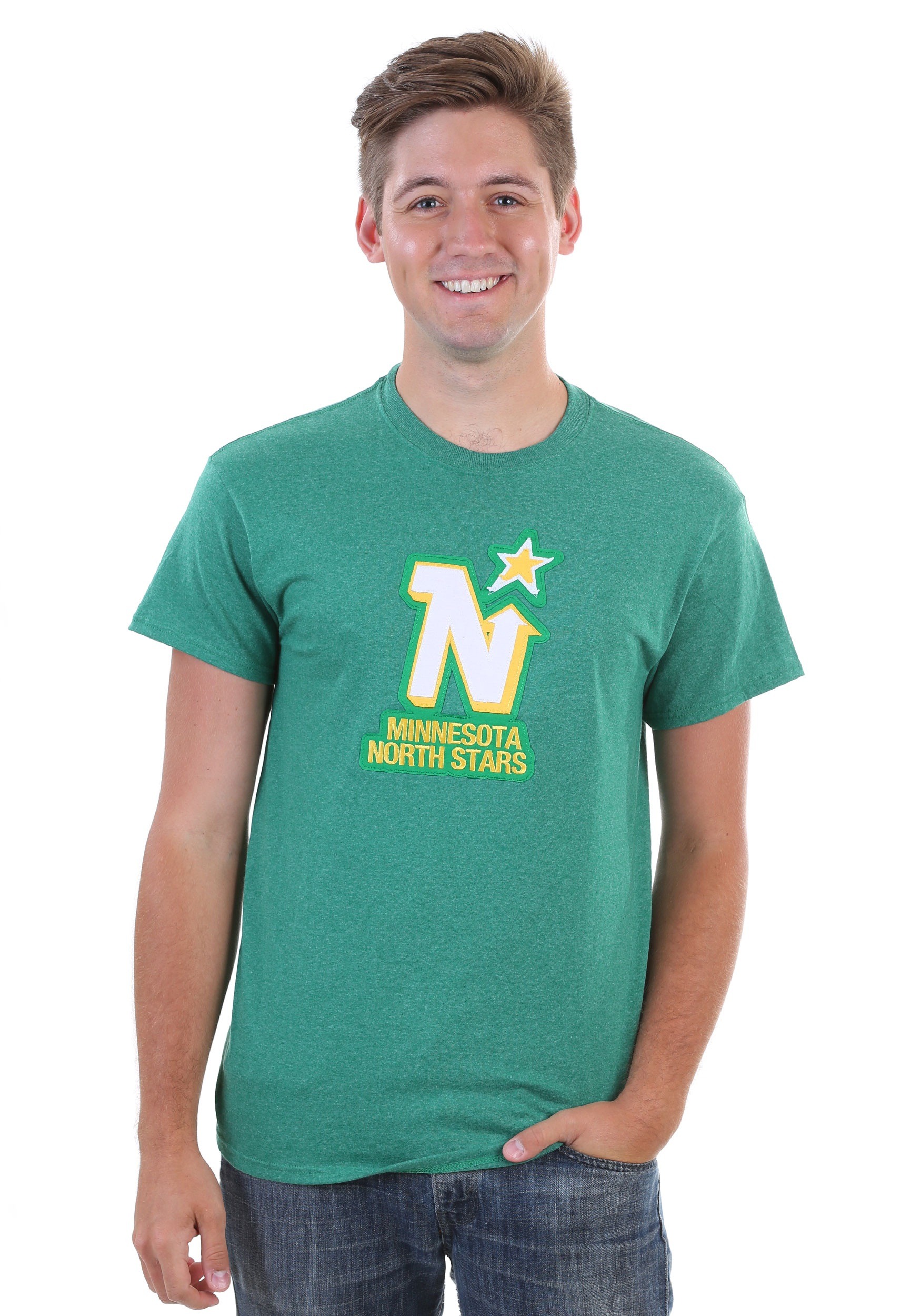 Minnesota North Stars Vintage Tek Patch Mens T-Shirt
