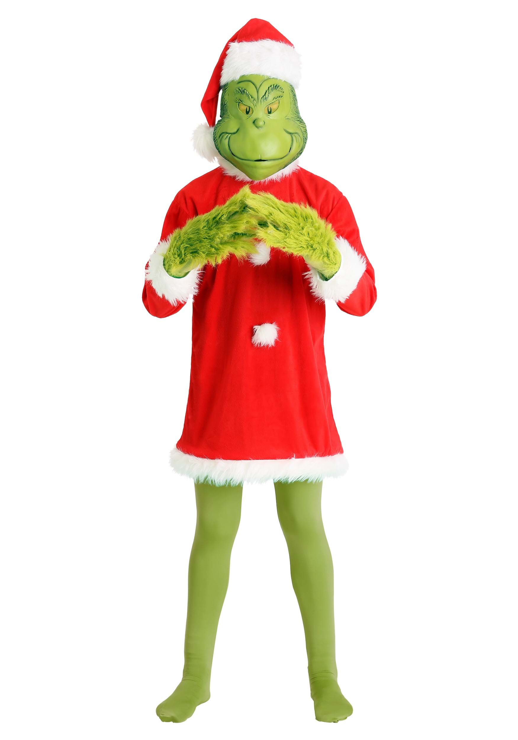 Photos - Fancy Dress Deluxe FUN Costumes  Grinch Costume for Men | Christmas Costumes Green/ 