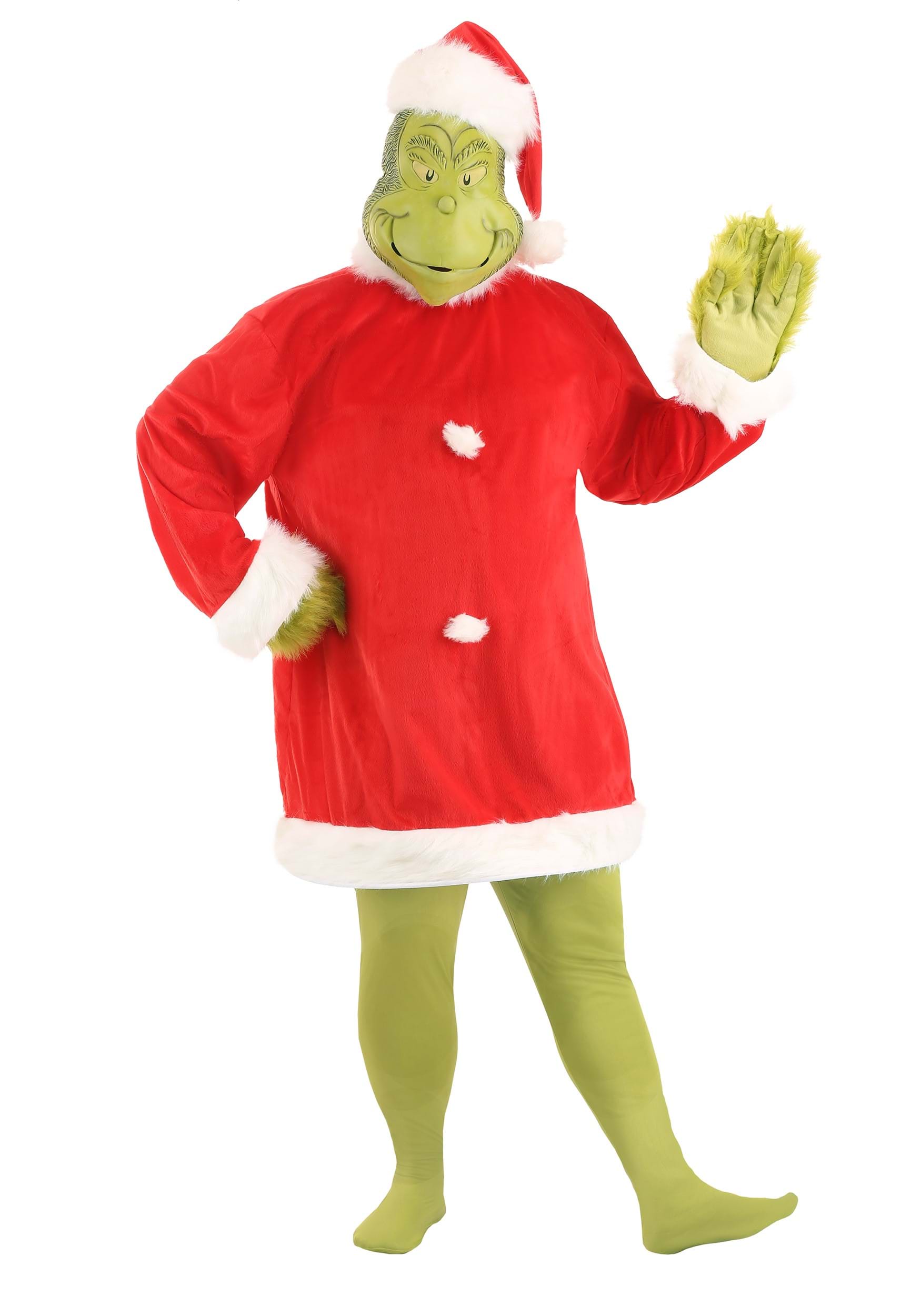 Plus Size Santa Grinch Costume for Adults | Christmas Costume
