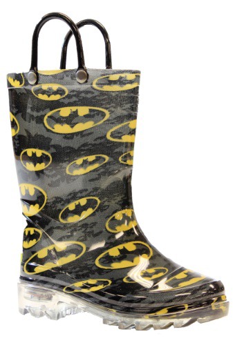 Boys Batman Raincoat Boots and Umbrellas