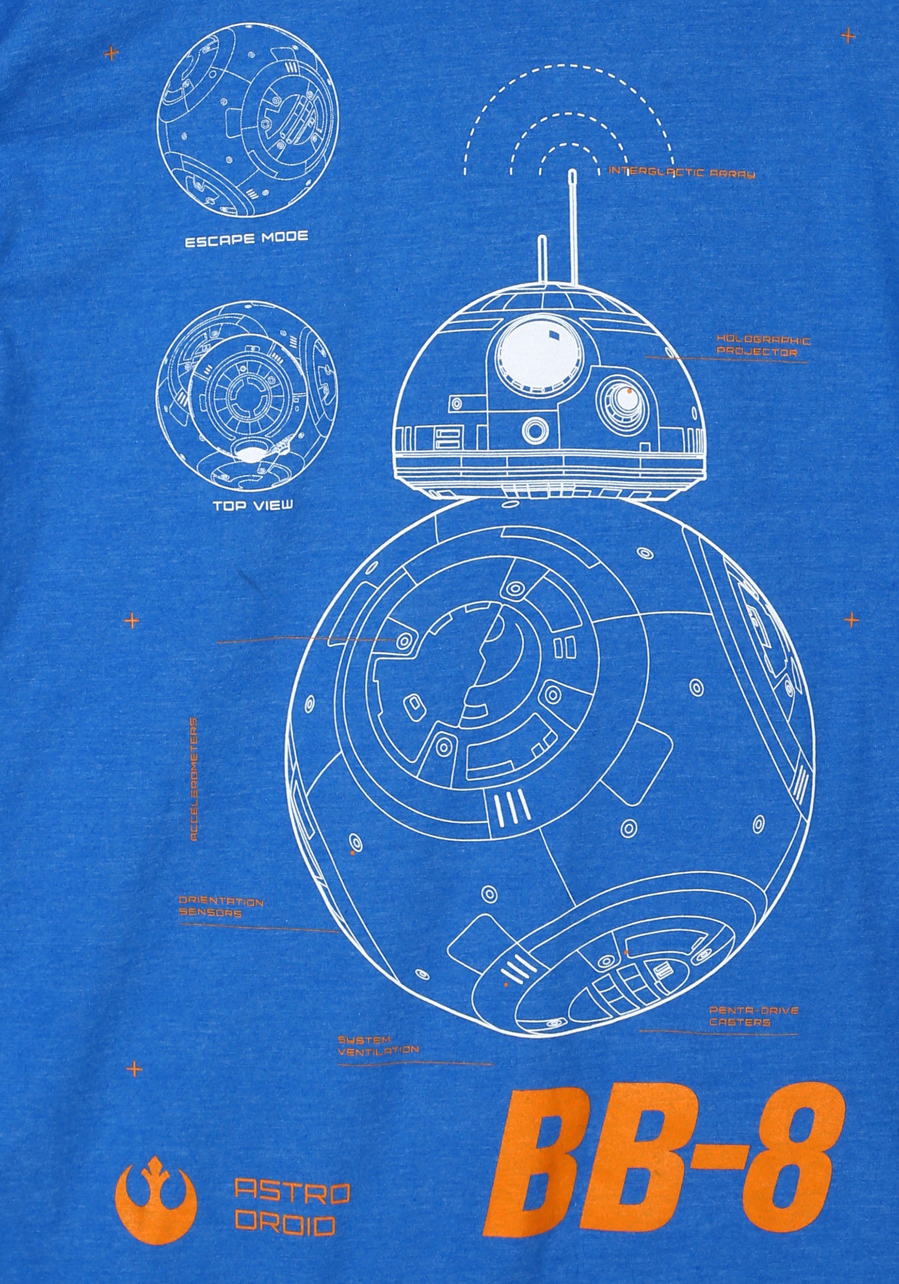 Star Wars Episode 7 BB-8 Plans Mens T-Shirt