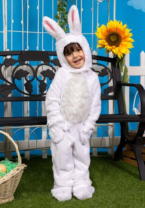 Toddler Open Face White Bunny