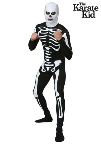 Men's Plus Size Karate Kid Skeleton Suit Costume-1