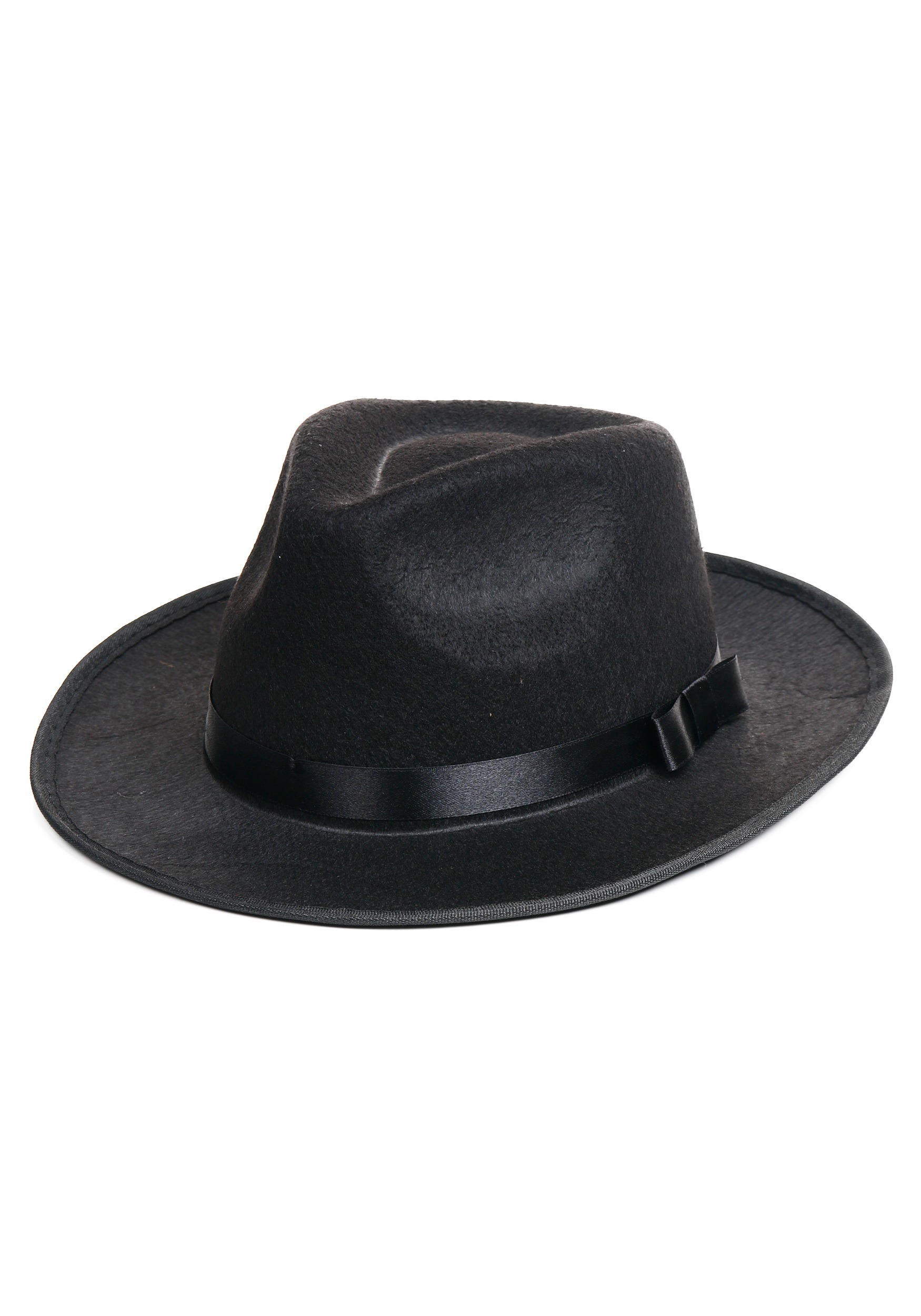 Black Gangster Hat Accessory , Gangster Accessories