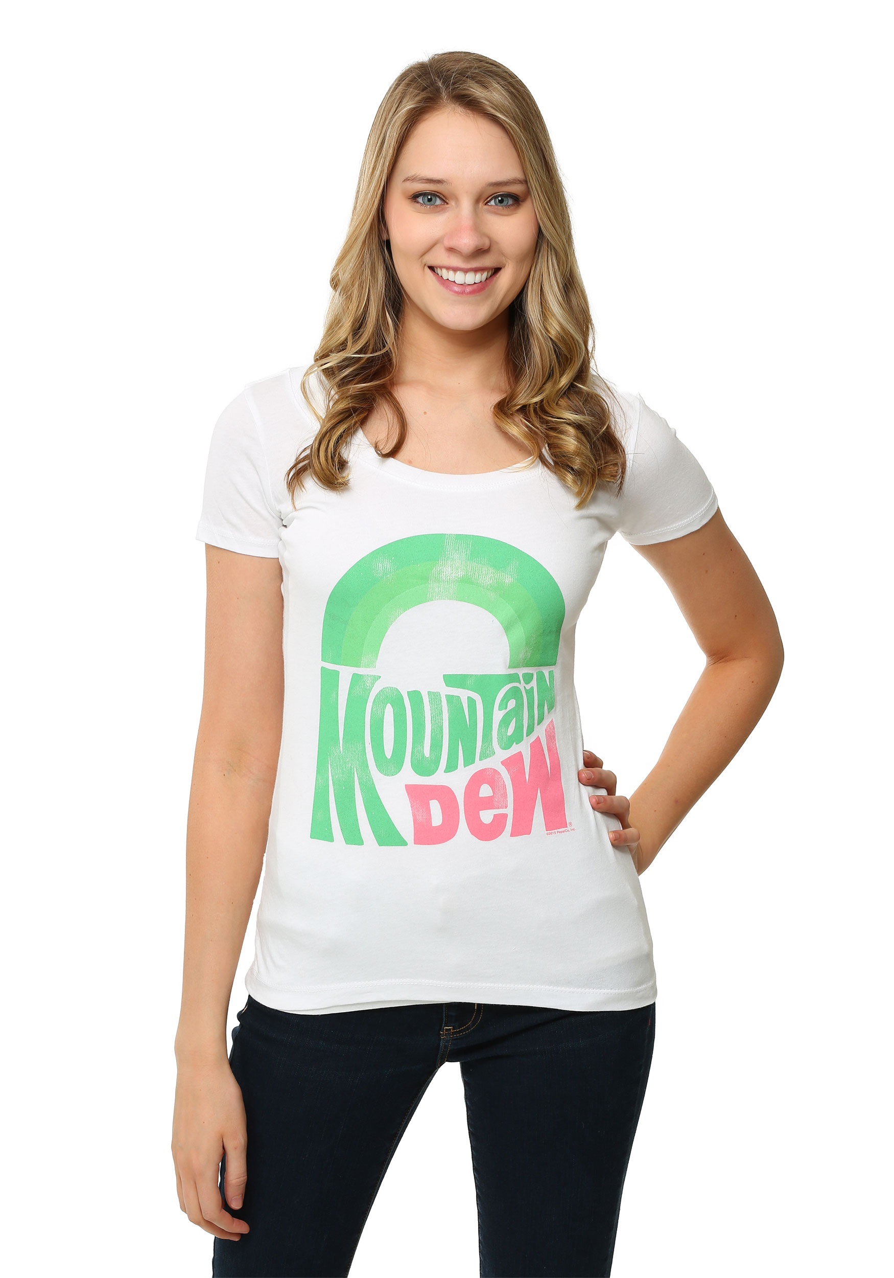Mountain Dew Scoop Neck T-Shirt for Women