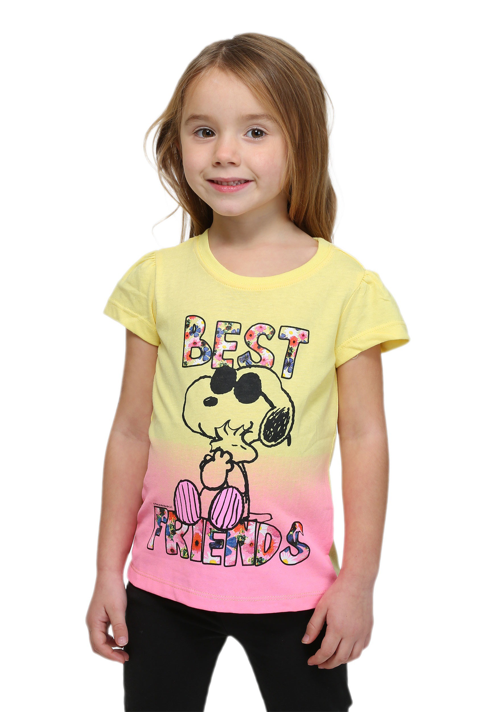 Peanuts Snoopy And Woodstock Toddler Girls T-Shirt