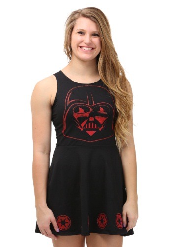 Star Wars Vader Lasers Tank Skater Dress