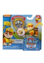 Paw Patrol Rubble Pup w/ Badge