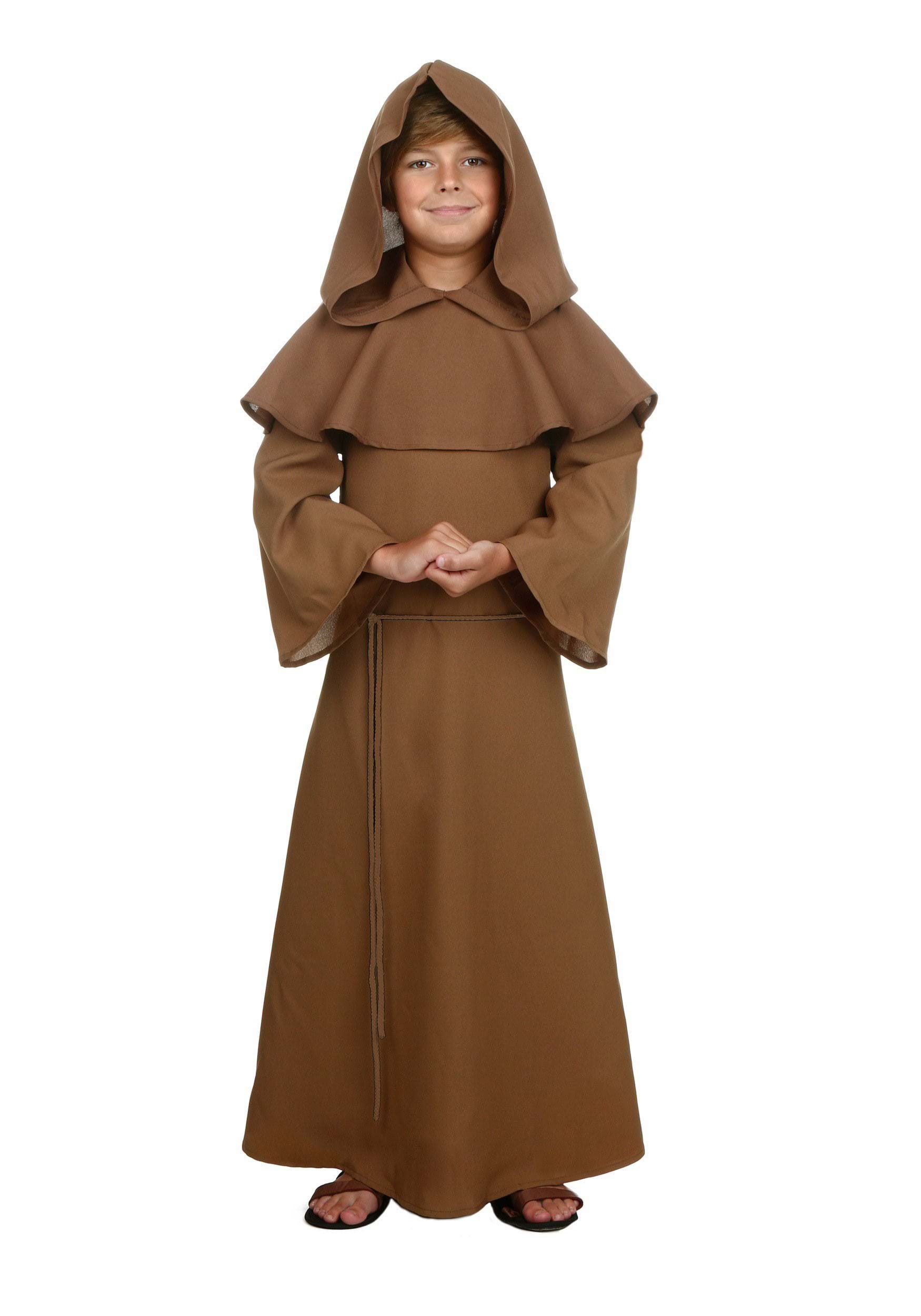 Photos - Fancy Dress ROBE FUN Costumes Brown Monk  Costume for Kids | Religious Costumes Brown F 