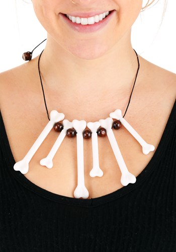 White Bone Necklace for Women