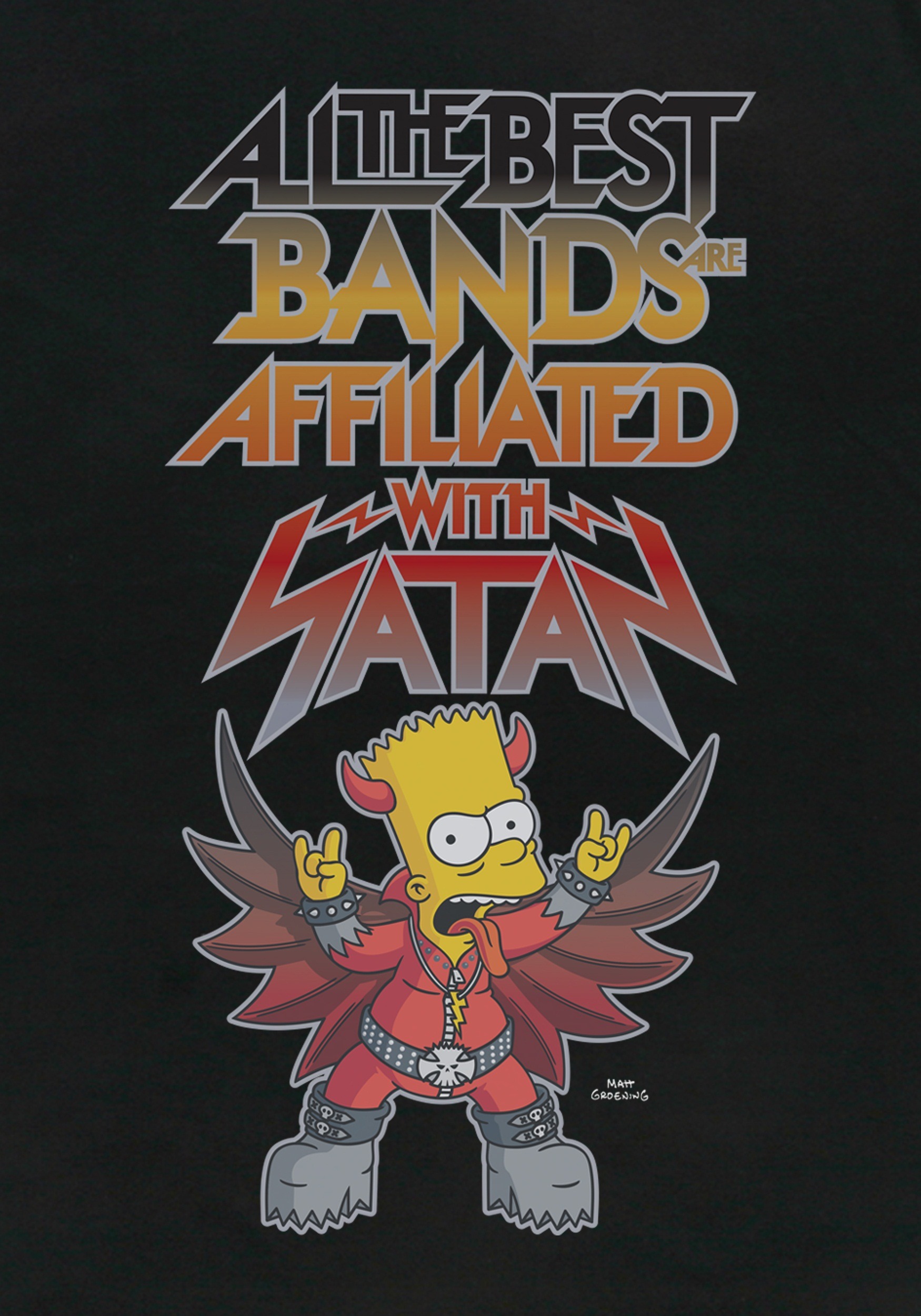 All The Best Bands T-Shirt , Simpsons Apparel