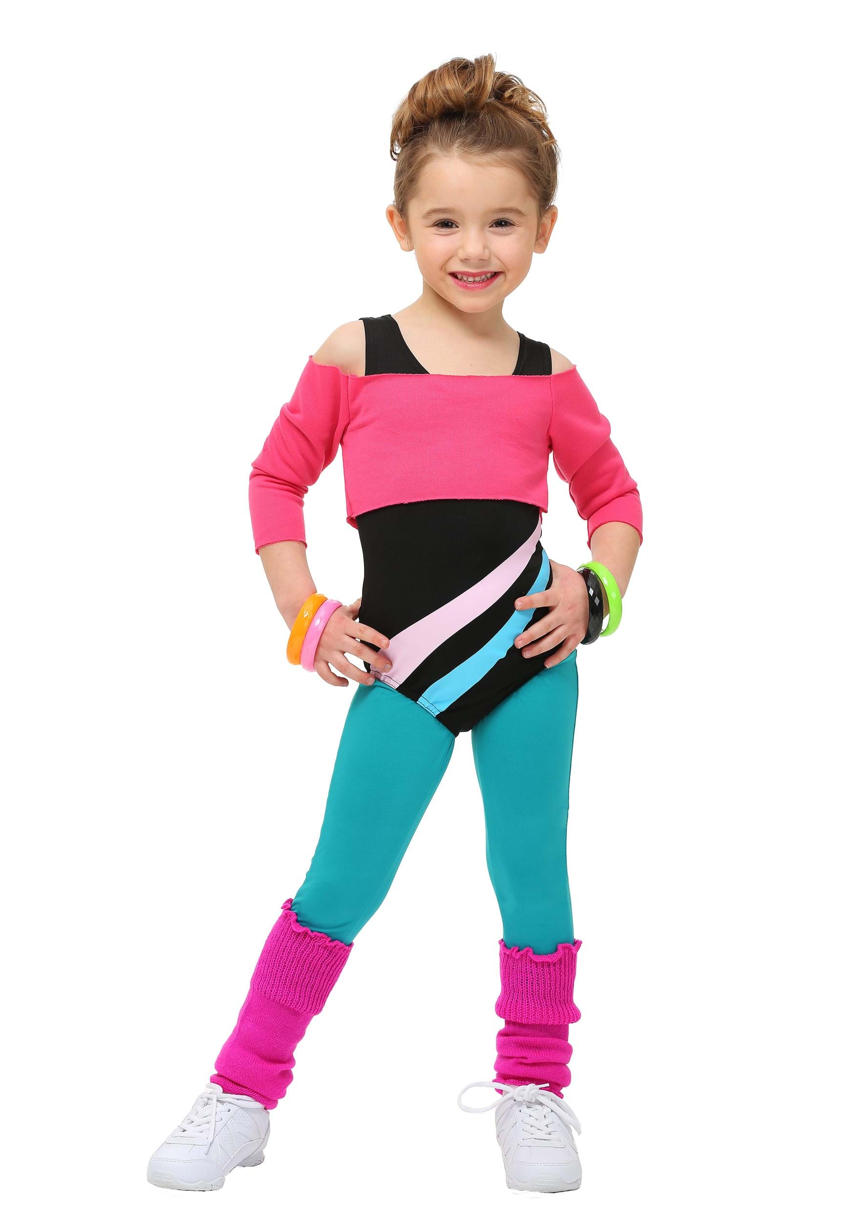 Toddler 80 S Workout Girl Costume