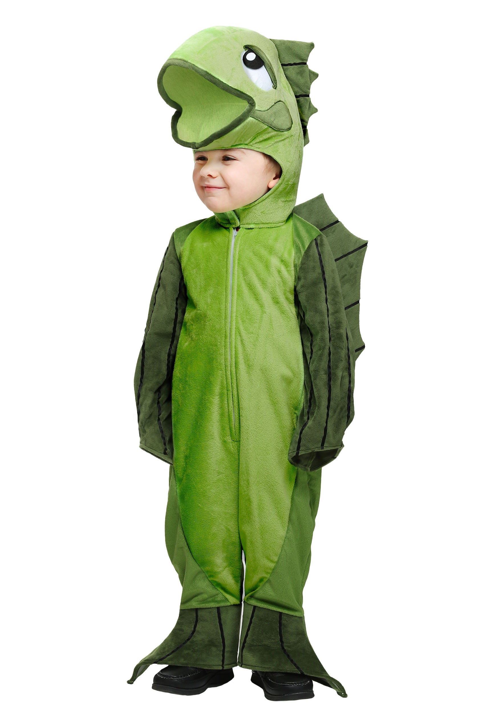 Photos - Fancy Dress Toddler FUN Costumes Green Fish  Costume Green FUN1210TD 