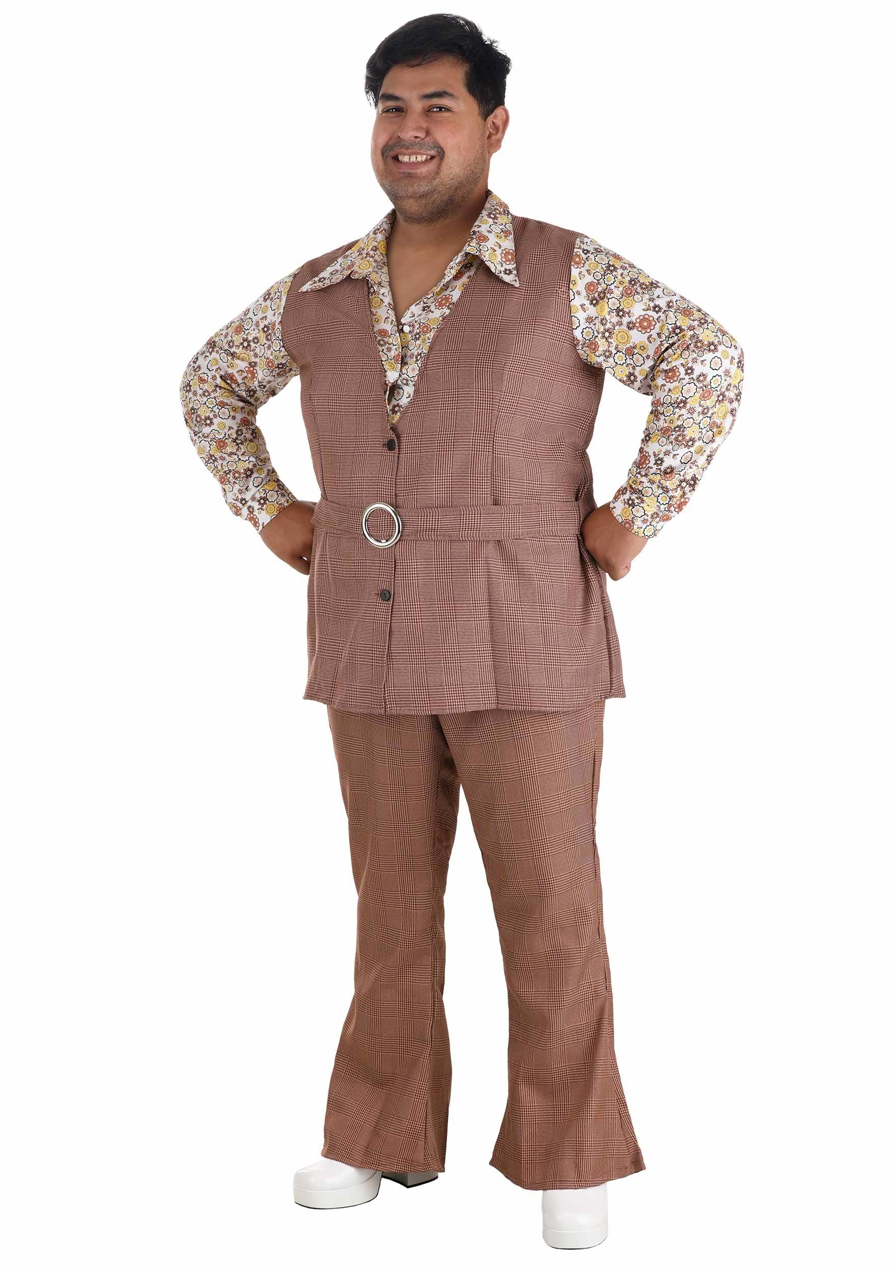 Men's Plus Size '70s Vest Costume