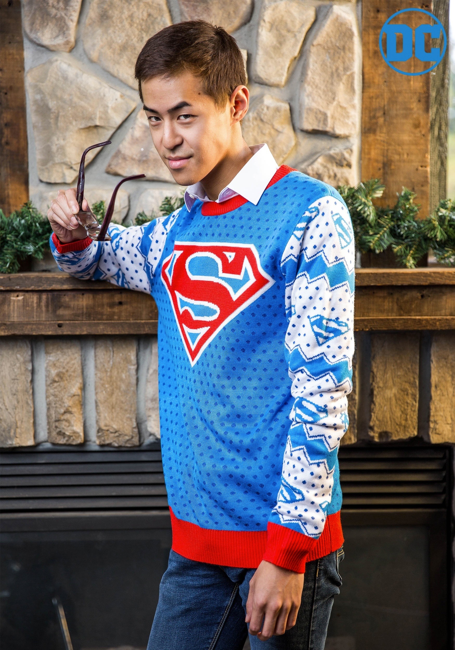 superman xmas sweater