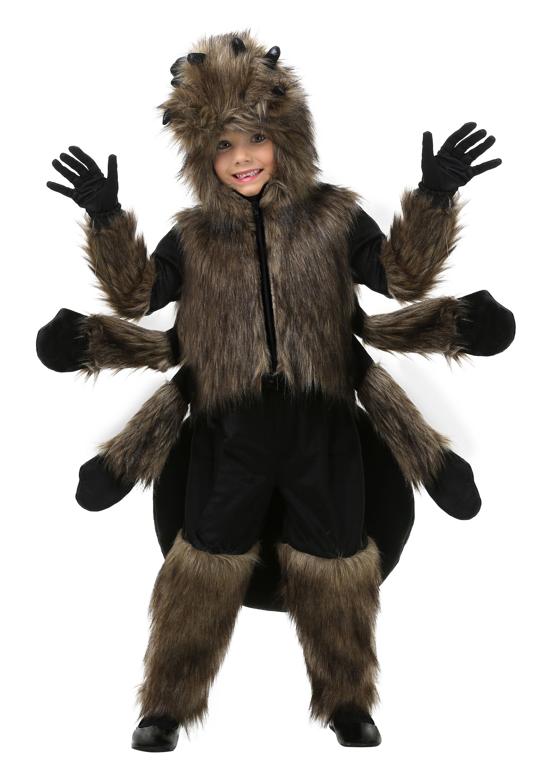 Photos - Fancy Dress Toddler FUN Costumes Furry Spider  Costume Black/Brown FUN2077TD 