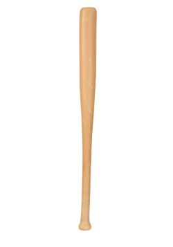 Wood Look Plastic Adult Baseball Bat