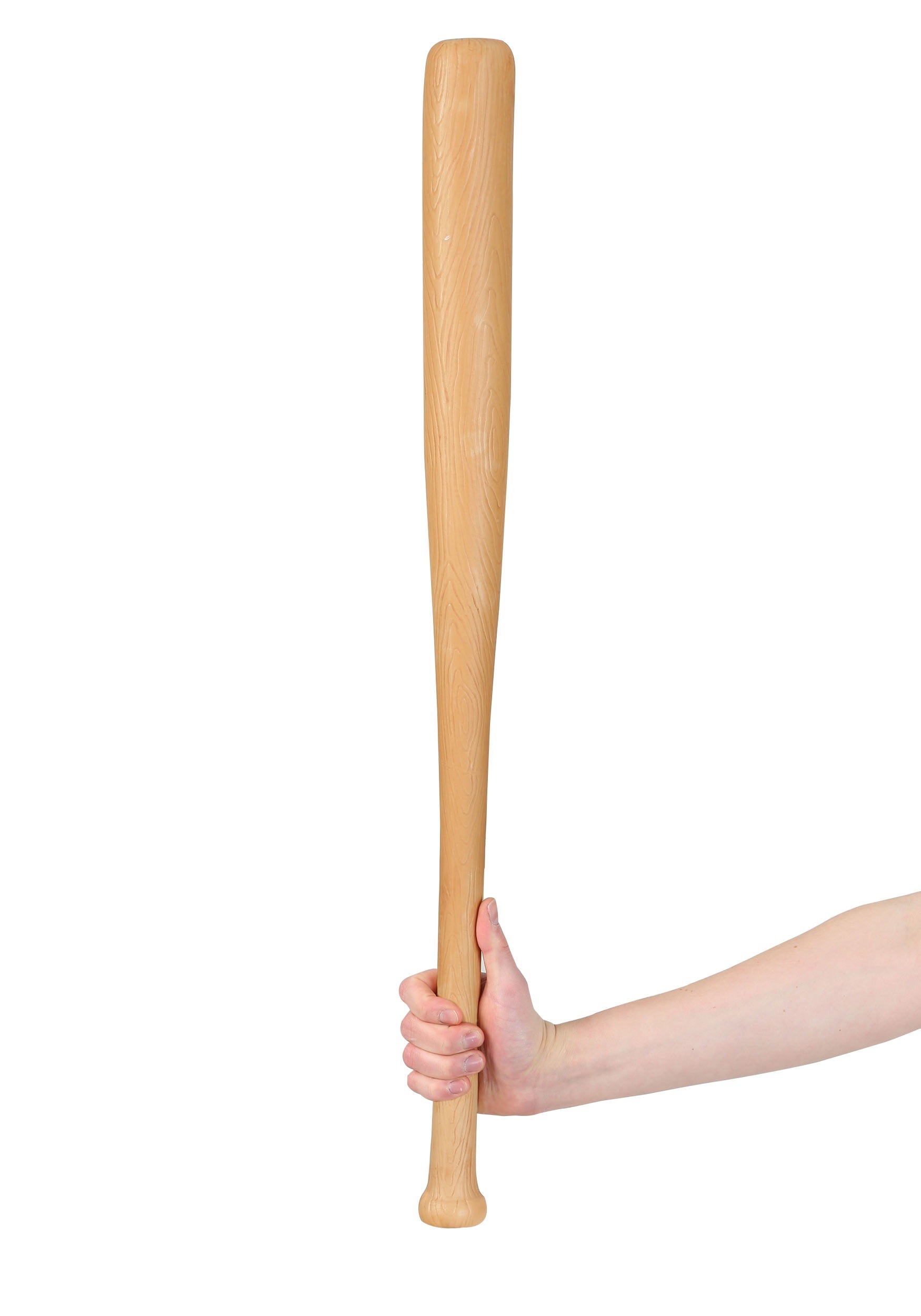 Adult Wood Look Plastic Baseball Bat